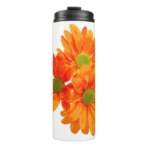 Nur 3 Gerbera Blossom + Ihr Backgr. Ideen Thermosbecher