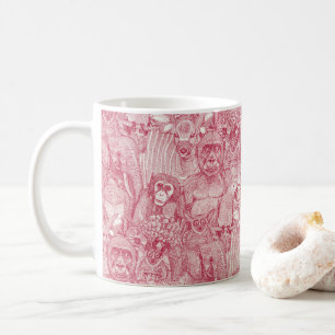 nur afrikanische Dschungeltiere viva magenta hp Kaffeetasse
