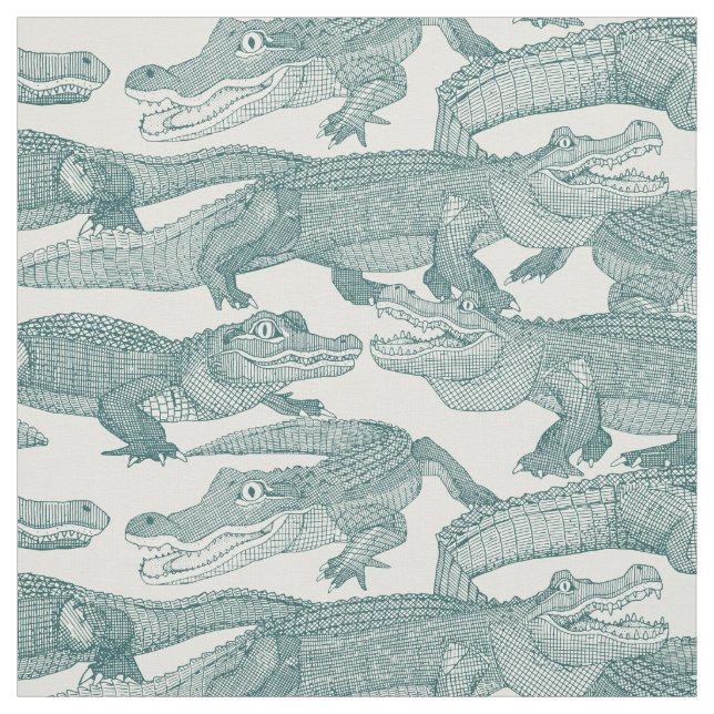 nur Alligatoren Stoff (Muster)