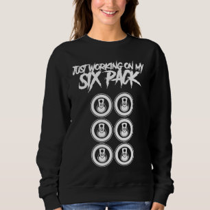 Nur an meinem Sixpack arbeiten Fitness Workout G Sweatshirt