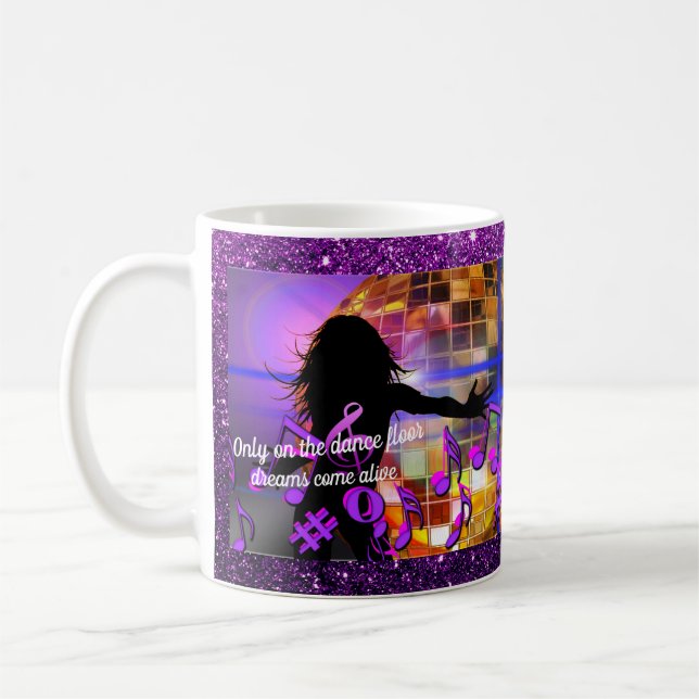 Nur auf der Dance Floor Tasse (Links)