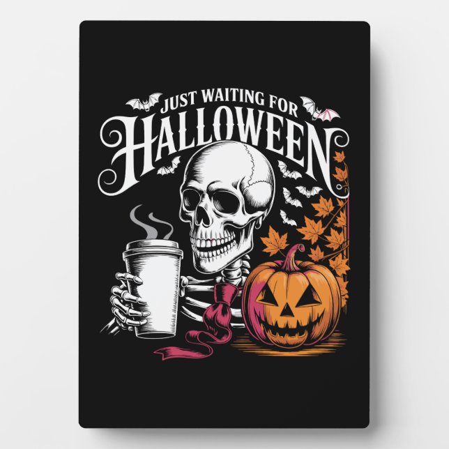 Nur auf Halloween wartend Fotoplatte (Vorderseite)