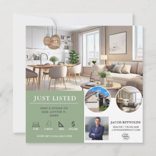 Nur aufgeführt Flyer für Immobilien in Anwesen Einladung