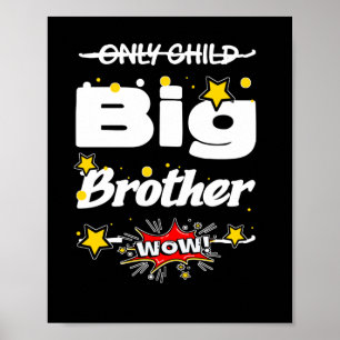 Nur Aufkleber für das Comic der Kinderbruder Poster