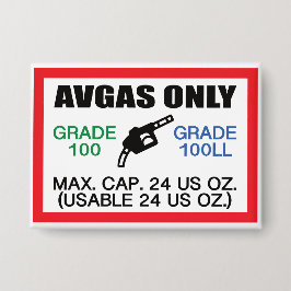 nur AVGAS/100LL Kraftstoff Button