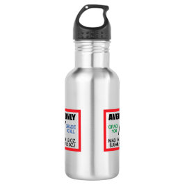nur AVGAS/100LL Kraftstoff Edelstahlflasche