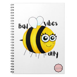 Nur Bad Vibes, Niedliche Cartoon-Biene Notizblock