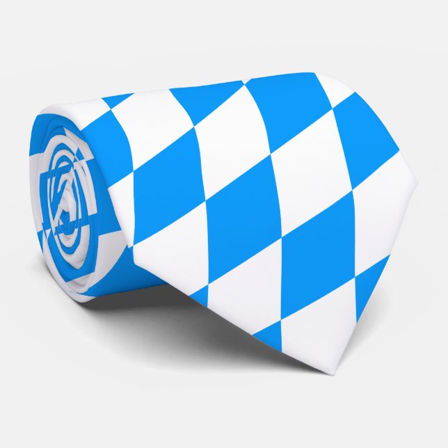 Nur blau und weiß, bayerisch rein. krawatte (Gerollt)
