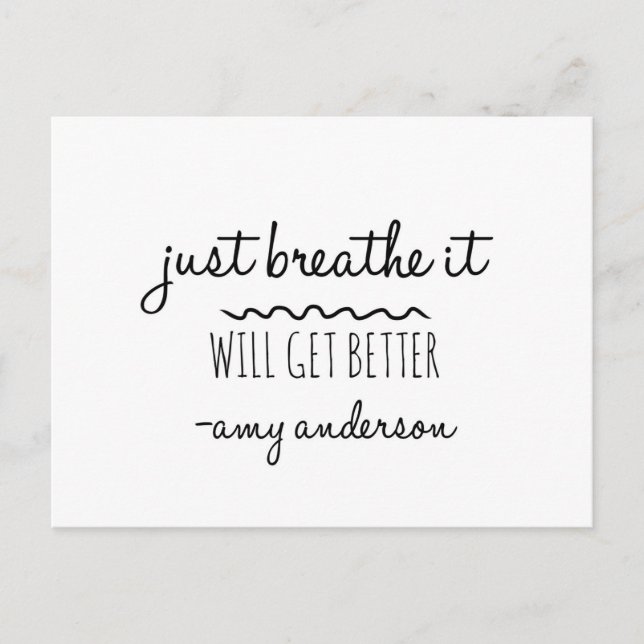 Nur BREATH wird es besser Postkarte (Vorderseite)