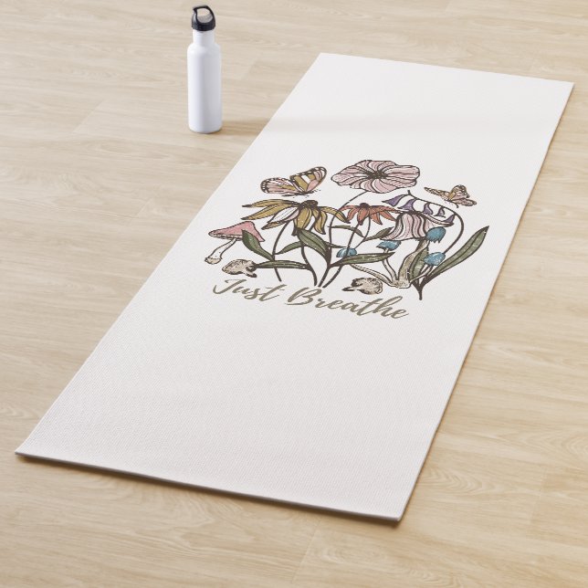 Nur Breathe-Wildblume-Yoga-Natur-Niedlich Yogamatte (Beispiel)