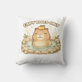 Nur Capy Vibes Süßes Kawaii Capybara Kissen