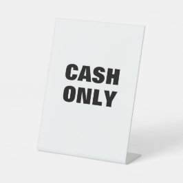 NUR CASH-Zeichen, Barzahlung Signatur, Einzelhande Sockelschild