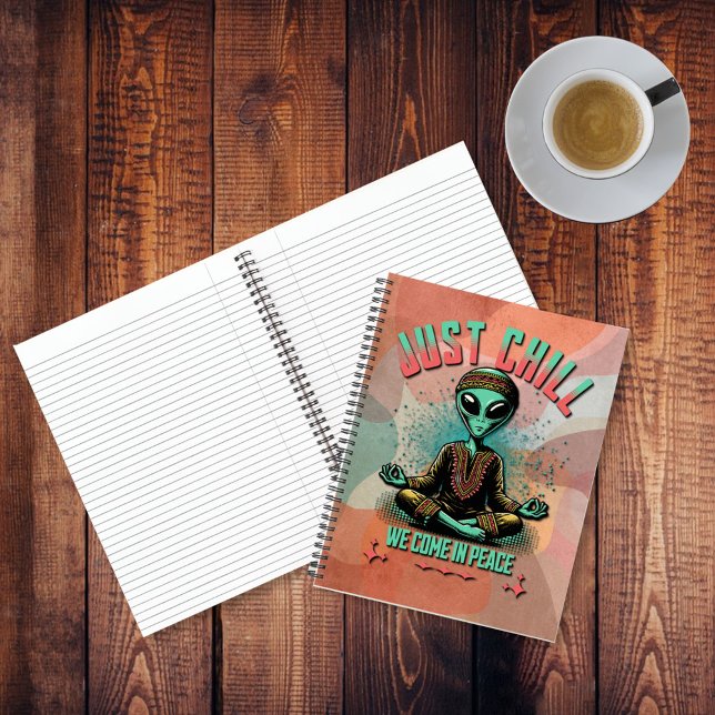 Nur Chill, wir kommen in Frieden Notizbuch (Von Creator hochgeladen)