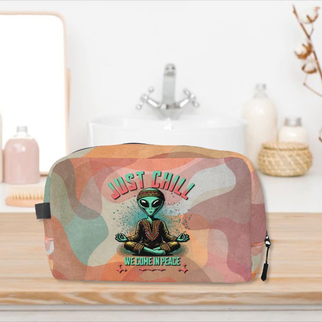 Nur Chill, wir kommen in Frieden Waschbeutel (Von Creator hochgeladen)