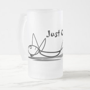 Nur Chillaxin' Mattierte Glass-Bier-Tasse Mattglas Bierglas