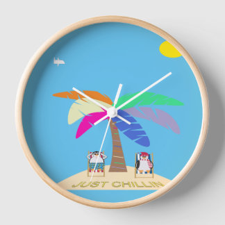Nur Chillin Design Acryl Wall Clock Uhr