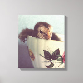 Nur Chillin hier in diesem Teacup Leinwanddruck