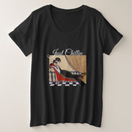 Nur Chillin Women's Plus-Size-Basic-T - Shirt