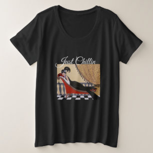 Nur Chillin Women's Plus-Size-Basic-T - Shirt