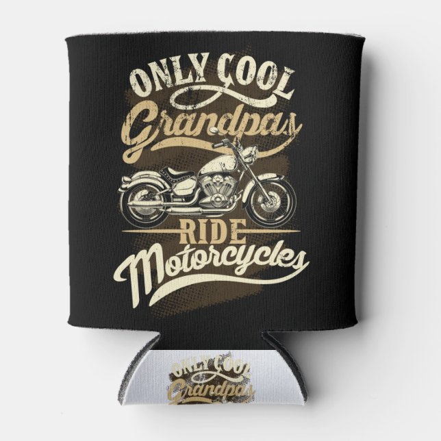 Nur Coole GrandPas Ride Motorräder Funny Gift Dosenkühler (Vorderseite)