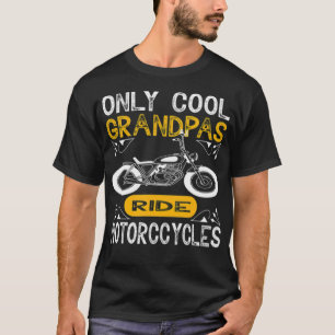 Nur coole Großväter fahren Illustration Tierliebha T-Shirt
