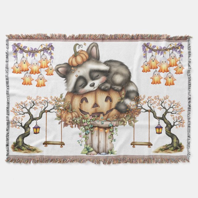 Nur da, Sleepy Racoon Decke (Vorderseite)