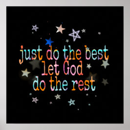 Nur das Beste tun Poster