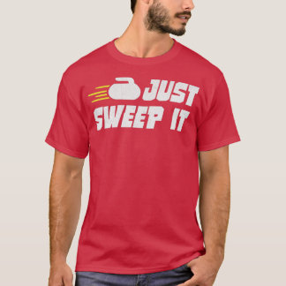 Nur das Funny Curling abwischen T-Shirt
