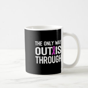 Nur der Ausweg ist durch das Ende der Abhängigkeit Kaffeetasse