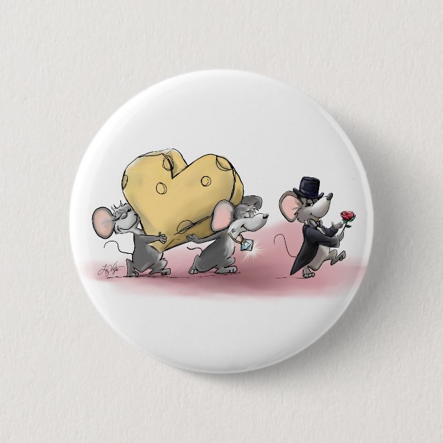 Nur der beste Käse (mit Mic, Mac & Moe) Button (Vorderseite)
