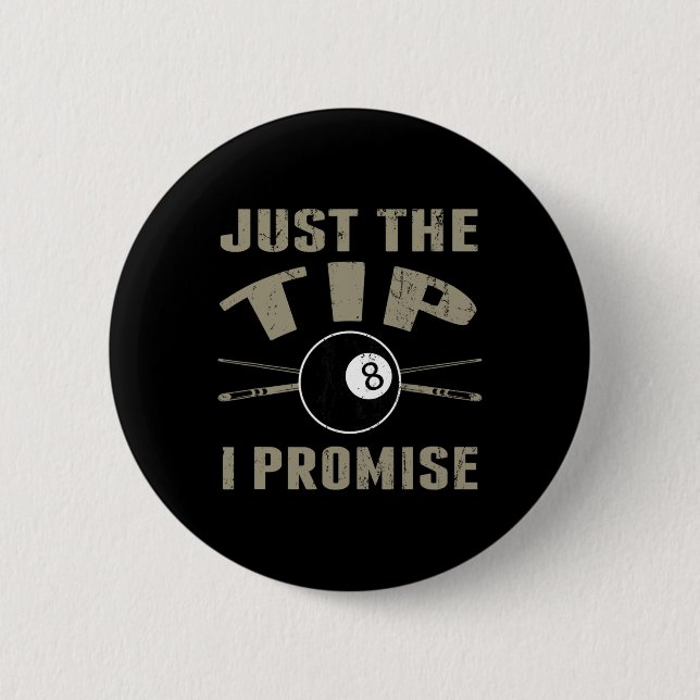 Nur der Tipp 8 ll Pool Billard Player T Shirt Gi Button (Vorderseite)