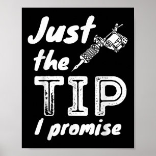 Nur der Tipp I Versprechen - der lustige Tattoo-Kü Poster