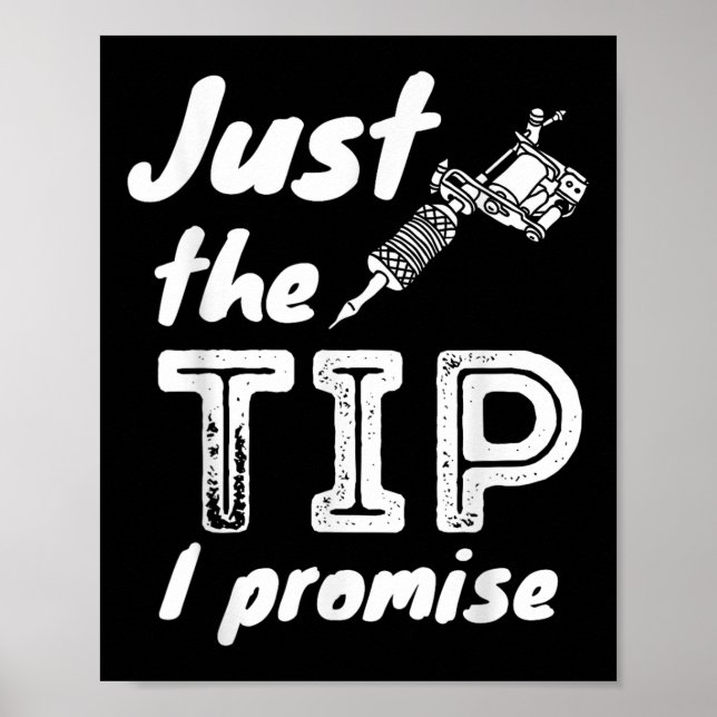 Nur der Tipp I Versprechen - der lustige Tattoo-Kü Poster (Vorne)