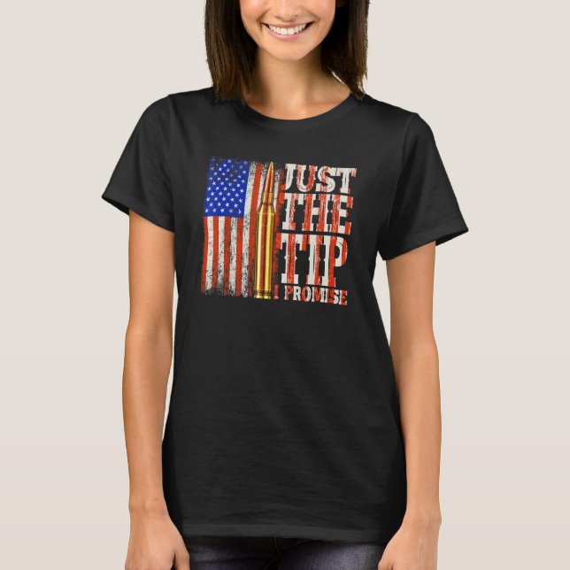 Nur der Tipp I Versprechen Gun Eigentümer Pro schi T-Shirt (Vorderseite)