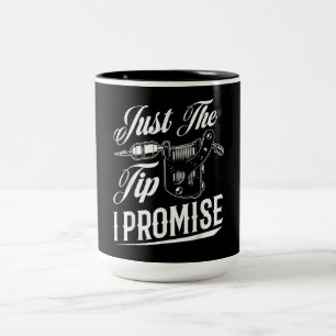 Nur der Tipp Tattoo-Künstler Funny Tattooist Gesc Zweifarbige Tasse