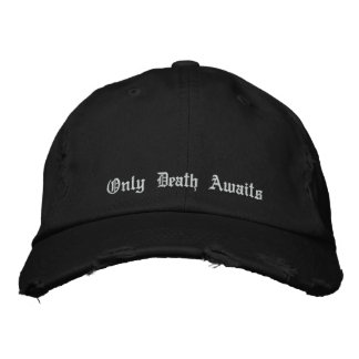 Nur der Tod steht bevor Bestickte Kappe