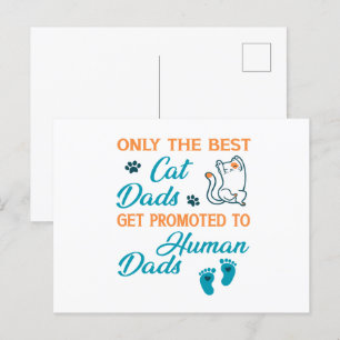 Nur die besten Cat-Vater werden an menschliche Vat Postkarte