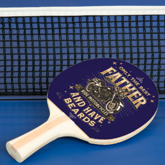 Nur die besten Fahrräder des Vaters, haben Bärte Tischtennis Schläger