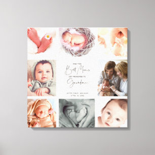 Nur die besten Mamas FotoCollage Oma Stretcher Leinwanddruck