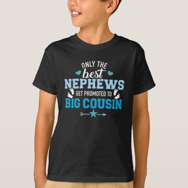 Nur die besten Neffen werden zum großen Cousin bef T-Shirt (Vorderseite)