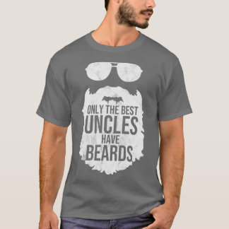 Nur die besten Onkel haben Bart Lover Geschenke T-Shirt