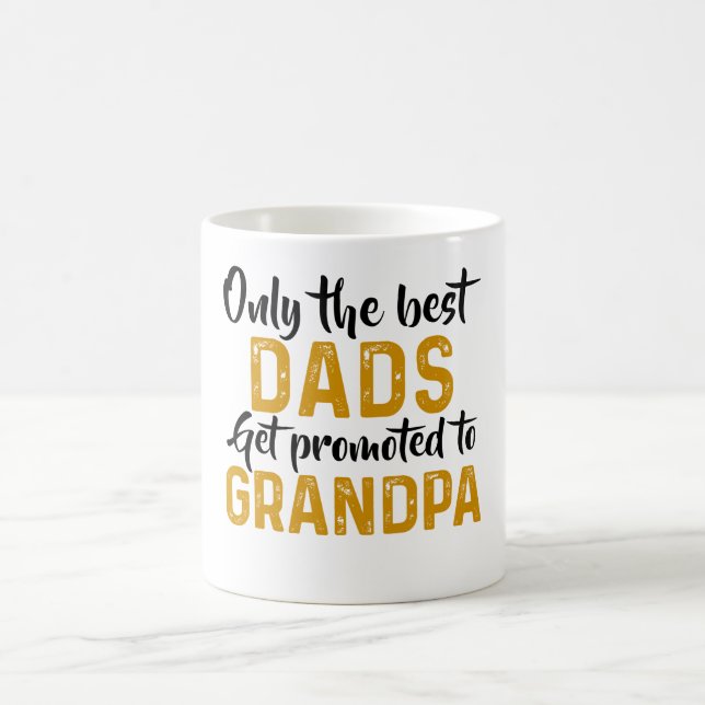 Nur die besten Väter erhalten zum Großvater Kaffeetasse (Mittel)