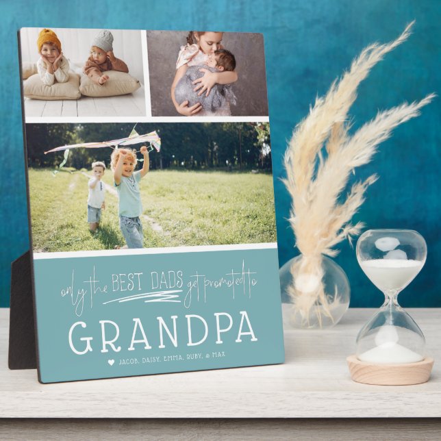 Nur die besten Vater werden an Großvater beworben  Fotoplatte (Seite)