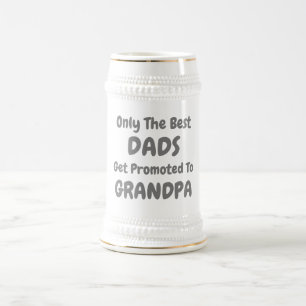 Nur die besten Vater werden an Opa beworben Bierglas