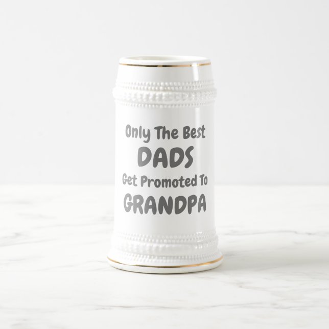 Nur die besten Vater werden für Großvater beworben Bierglas (Mittel)