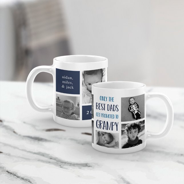 Nur die besten Vater werden zum Grampy Foto beworb Kaffeetasse (Von Creator hochgeladen)