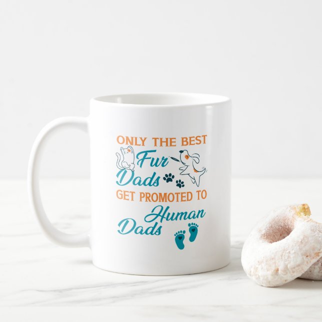 Nur die besten vier Vater werden für menschliche V Kaffeetasse (Mit Donut)