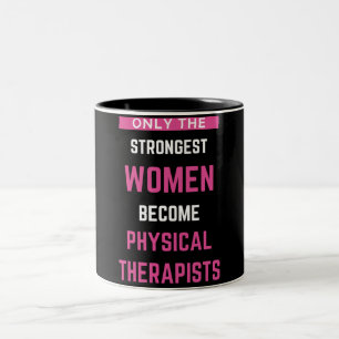 Nur die stärksten Frauen werden körperlich Zweifarbige Tasse