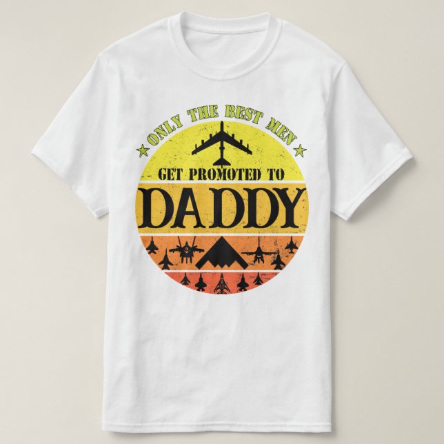 Nur die Trauzeuge werden für Luftwaffe Daddy beför T-Shirt (Design vorne)