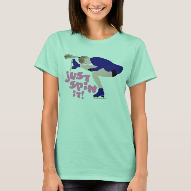 Nur drehen Ice Skaten T T-Shirt (Vorderseite)